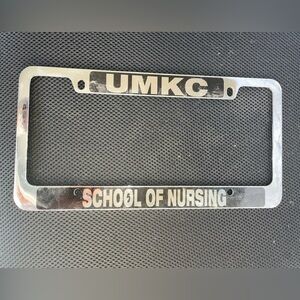 UMKC SCHOOL OF NURSING License Plate Frame, University Of Missouri Kansas City